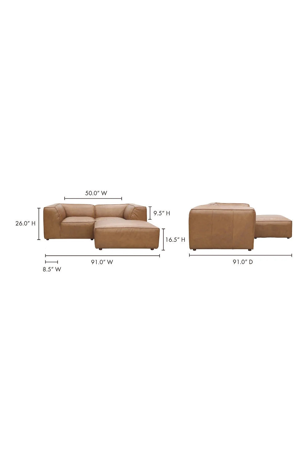 Luxury Form Modular Leather Nook Sofa Modern Italian Style for Villa