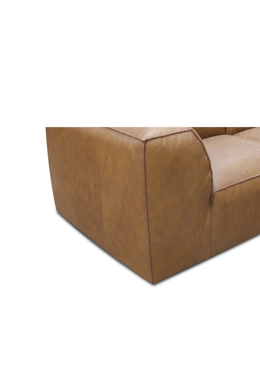 Luxury Form Modular Leather Nook Sofa Modern Italian Style for Villa