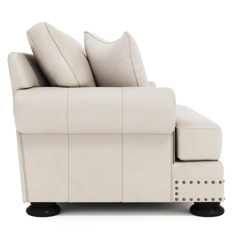 Luxury Foster Leather Loveseat Modern Italian Style for Villa