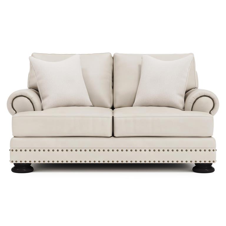 Luxury Foster Leather Loveseat Modern Italian Style for Villa