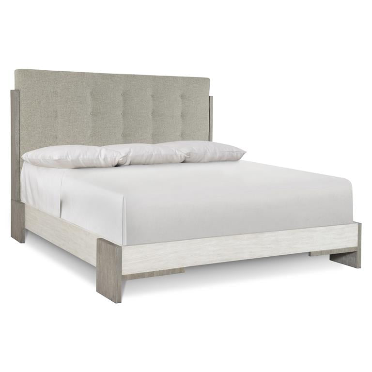 Luxury Foundations Fabric Panel Bed Modern Italian Style for Villa