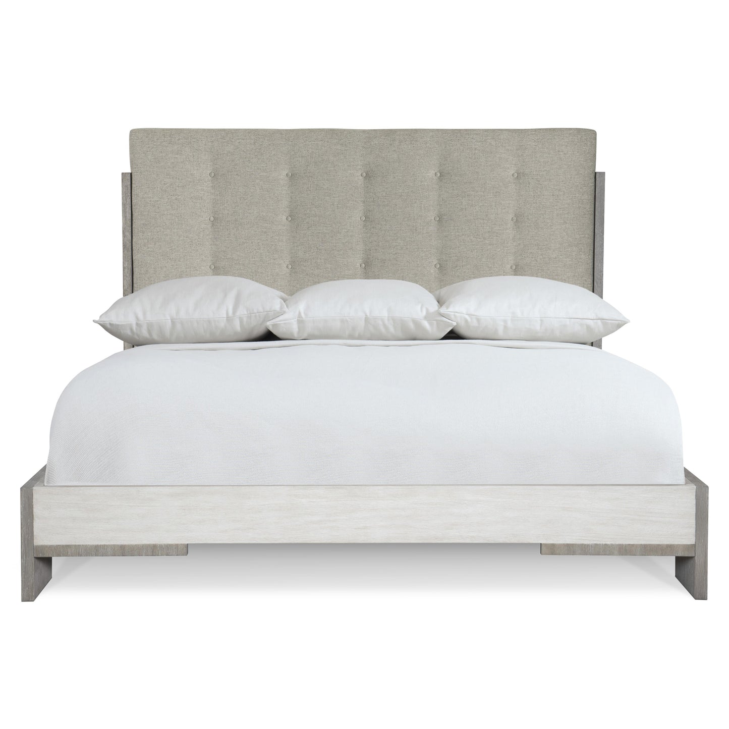 Luxury Foundations Fabric Panel Bed Modern Italian Style for Villa
