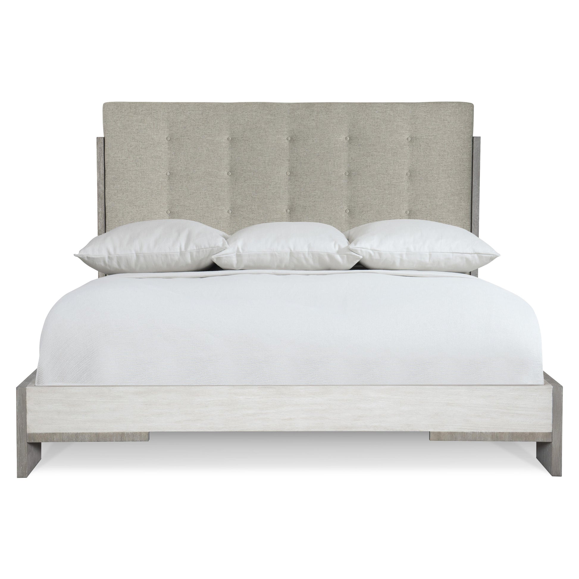 Luxury Foundations Fabric Panel Bed Modern Italian Style for Villa