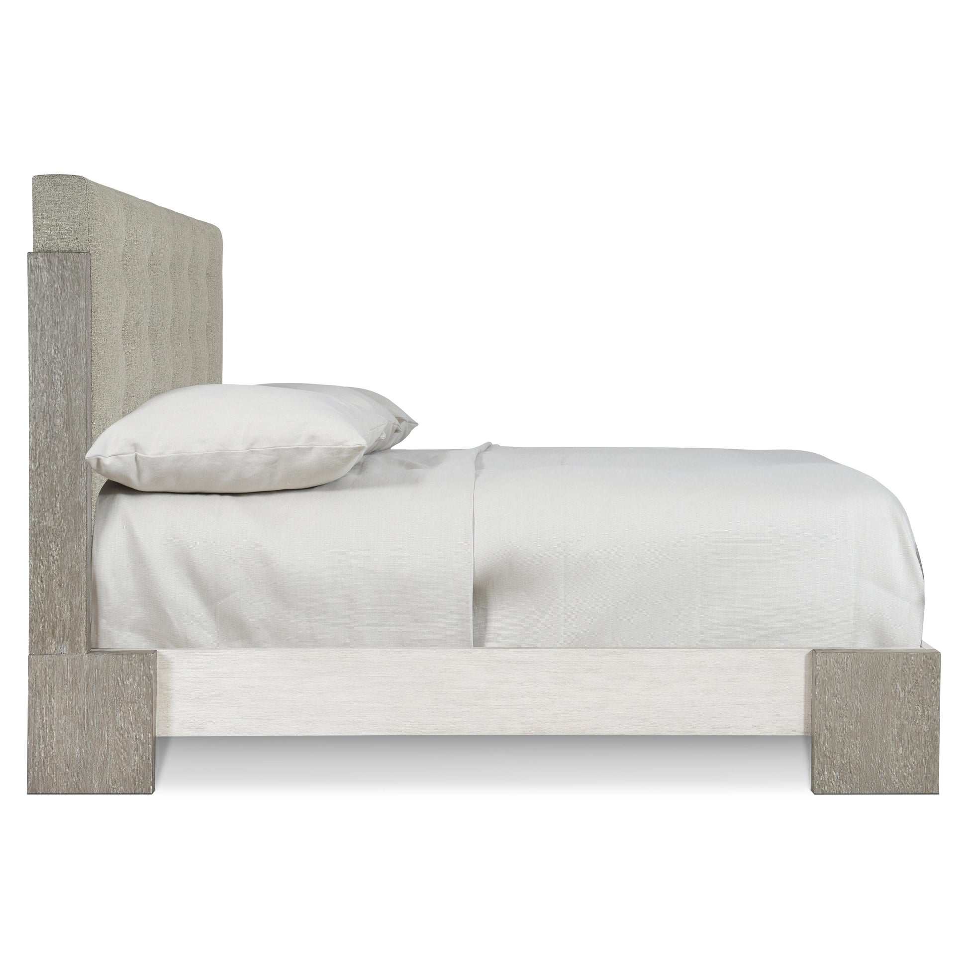 Luxury Foundations Fabric Panel Bed Modern Italian Style for Villa