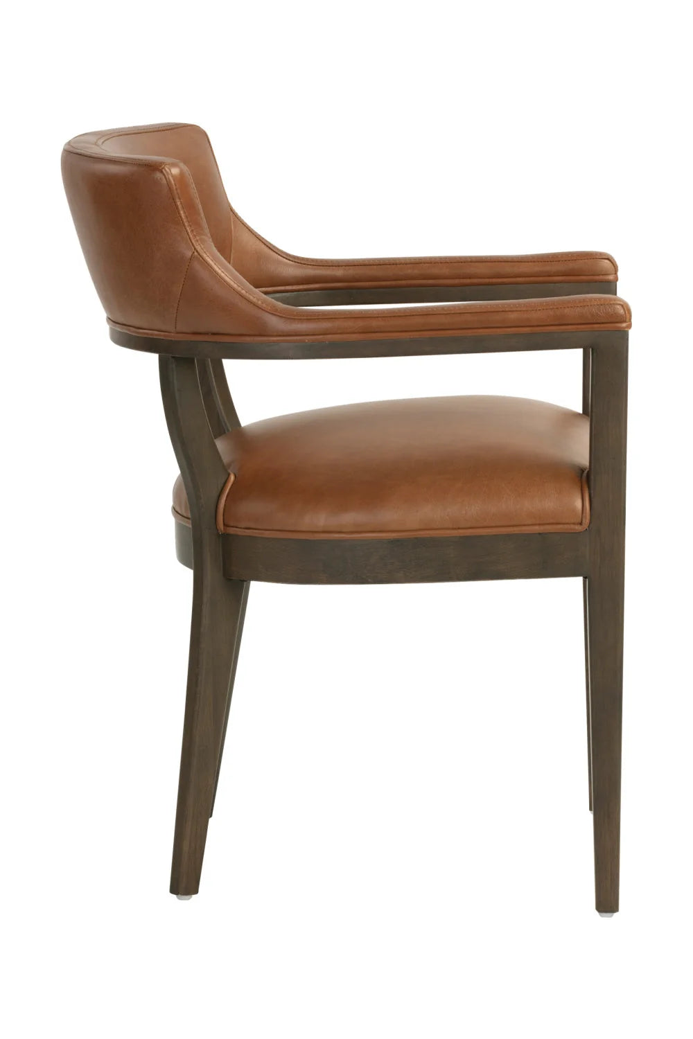 Luxury Framed Leather Modern Dining Armchair European Style for Villa