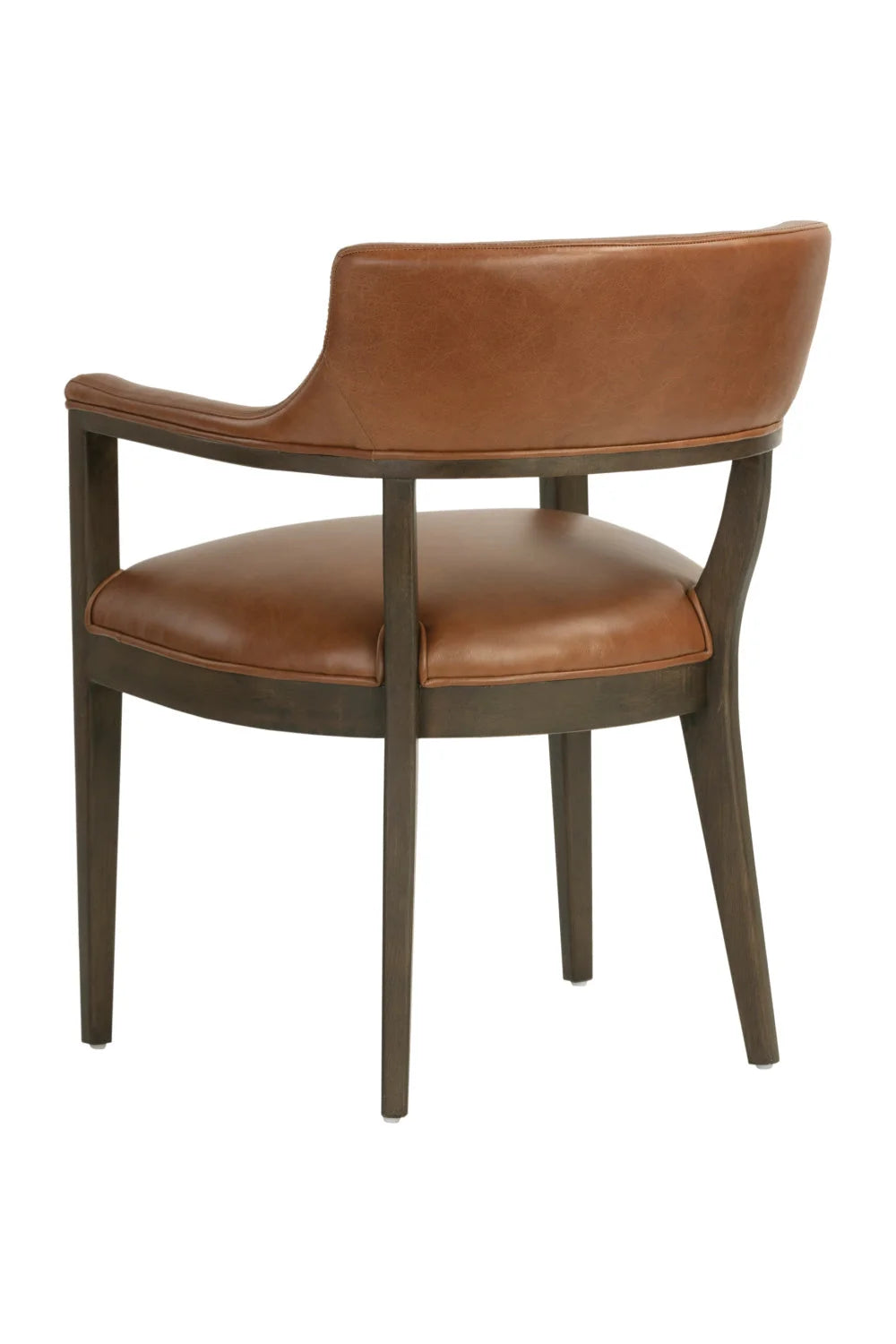 Luxury Framed Leather Modern Dining Armchair European Style for Villa