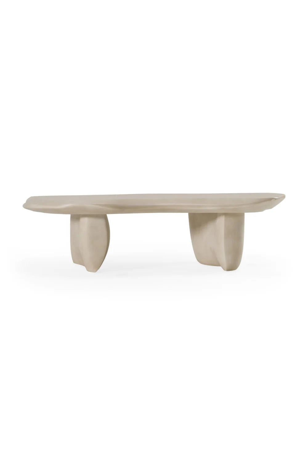 Luxury Free-Form Concrete Coffee Table Modern Italian Style for Villa