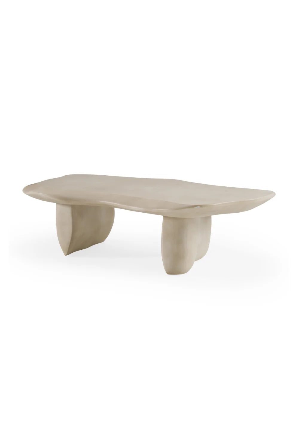 Luxury Free-Form Concrete Coffee Table Modern Italian Style for Villa