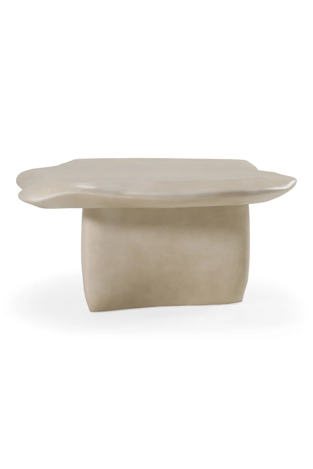 Luxury Free-Form Concrete Coffee Table Modern Italian Style for Villa