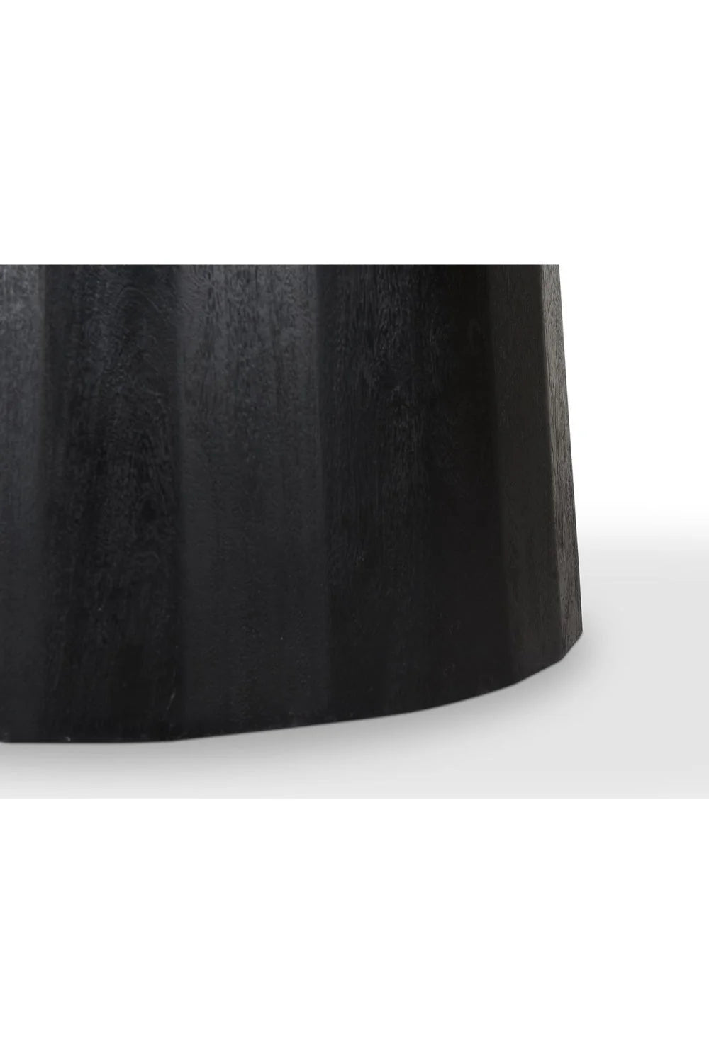 Luxury Freed Black Acacia Oval Dining Table Modern Italian Style for Villa