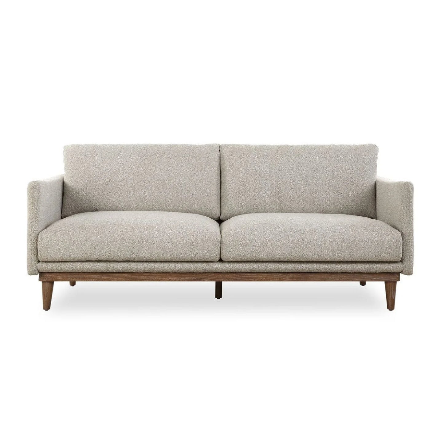 Luxury Freefall Beige Boucle Sofa Modern Italian Style for Villa
