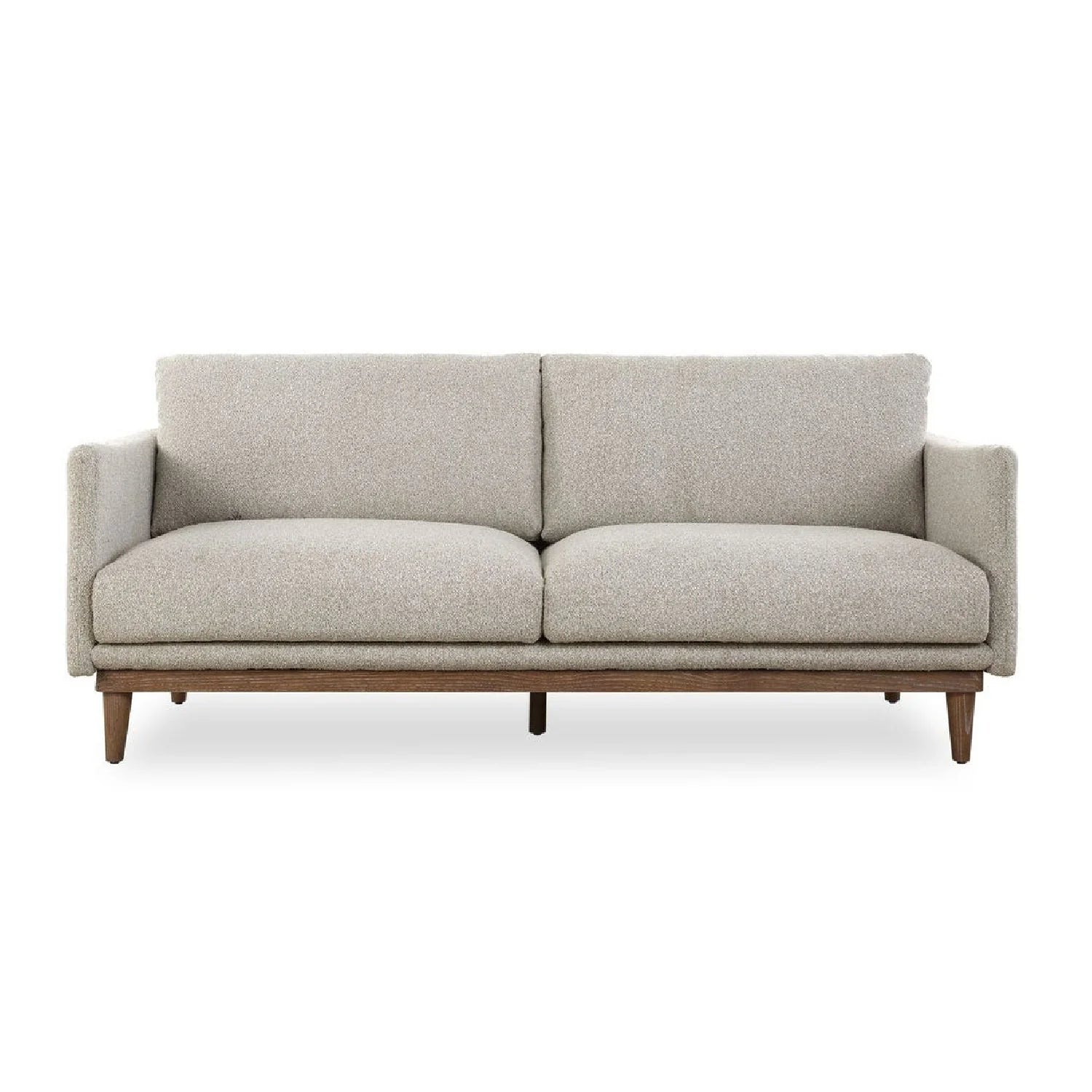 Luxury Freefall Beige Boucle Sofa Modern Italian Style for Villa