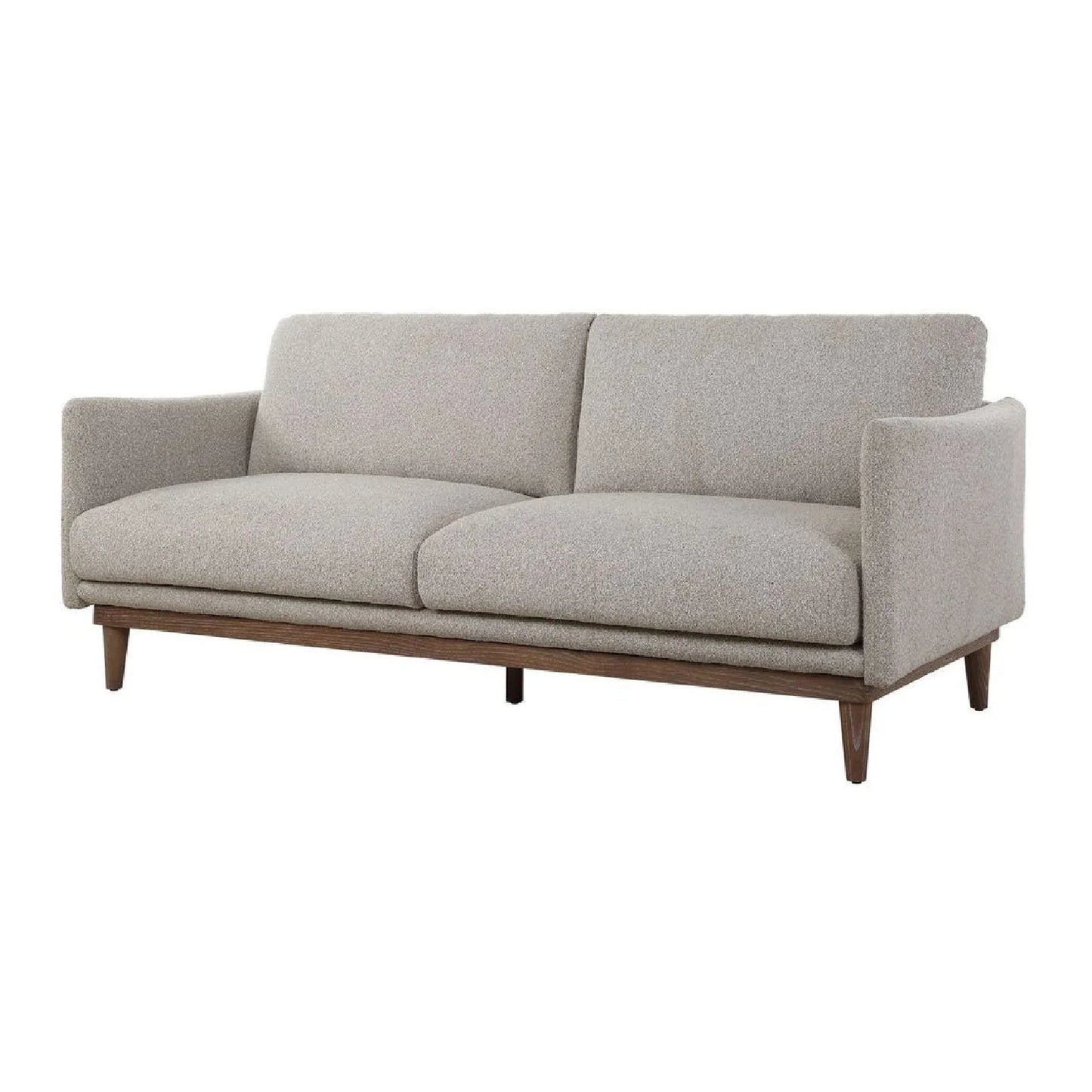 Luxury Freefall Beige Boucle Sofa Modern Italian Style for Villa