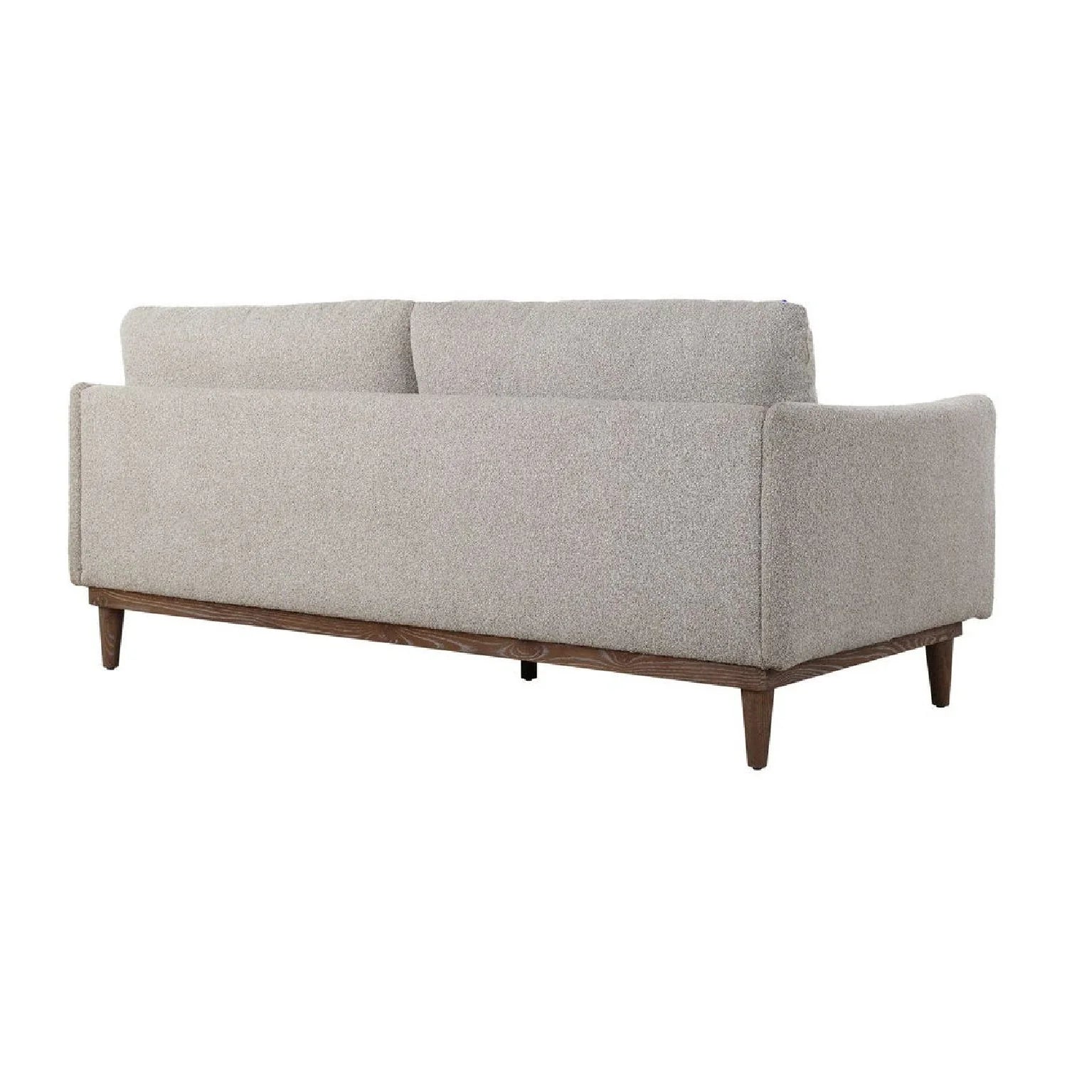 Luxury Freefall Beige Boucle Sofa Modern Italian Style for Villa