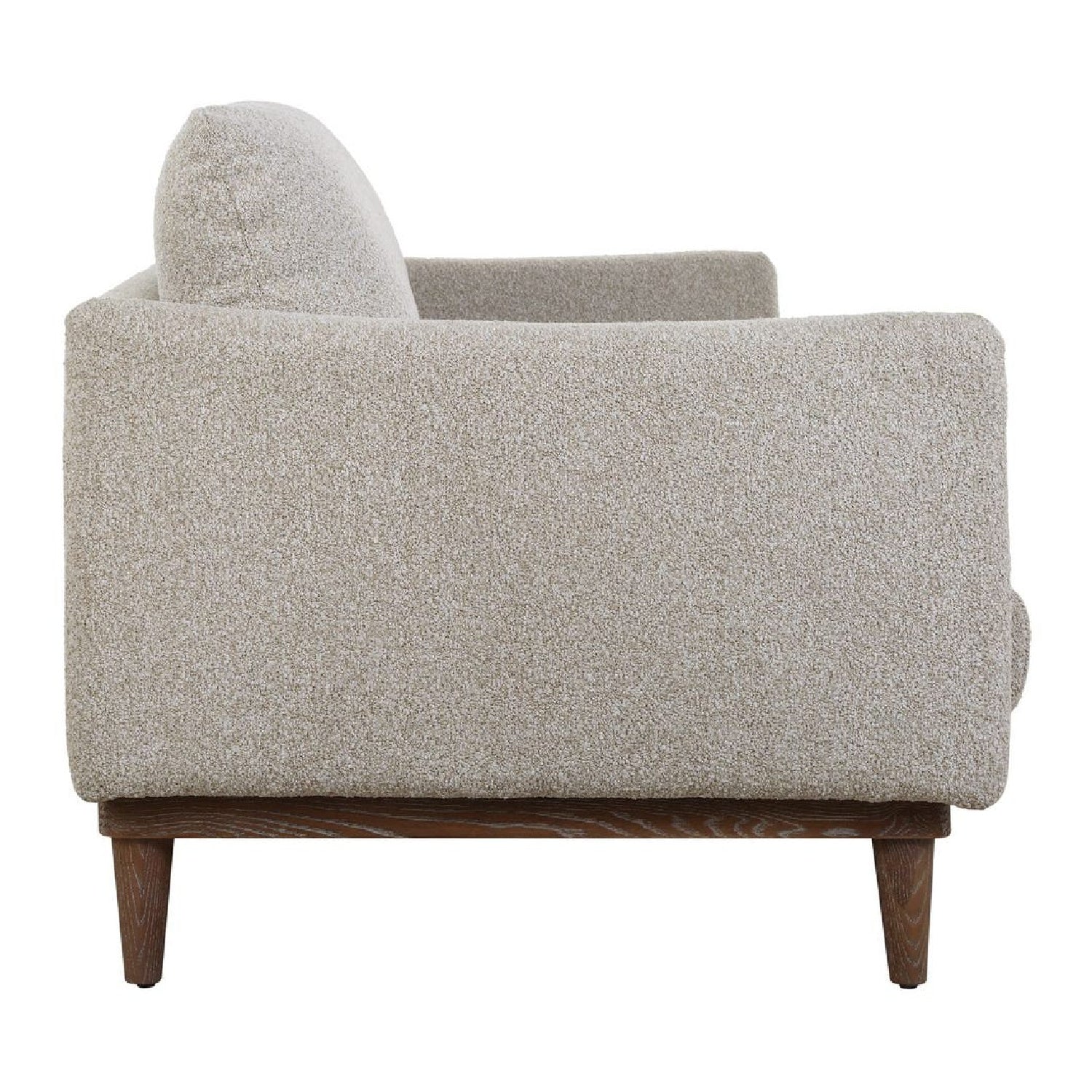 Luxury Freefall Beige Boucle Sofa Modern Italian Style for Villa