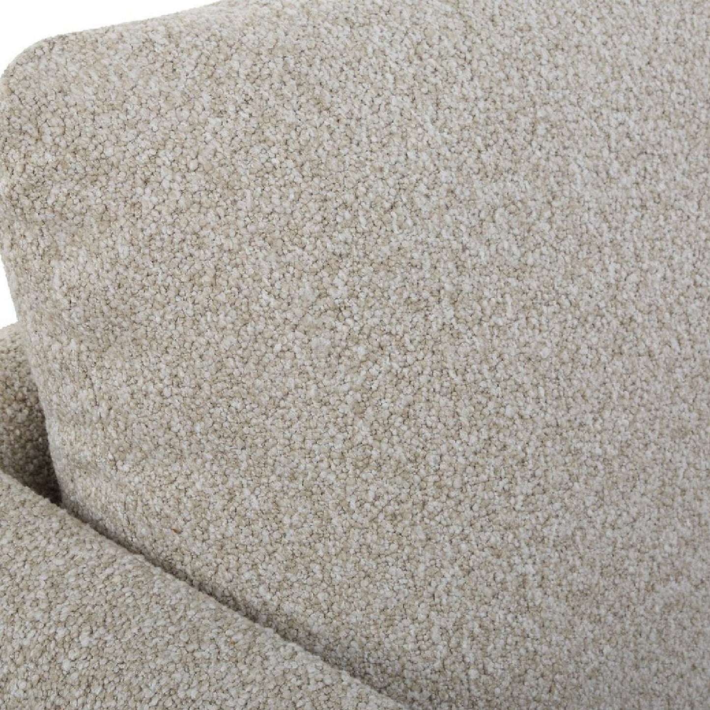 Luxury Freefall Beige Boucle Sofa Modern Italian Style for Villa