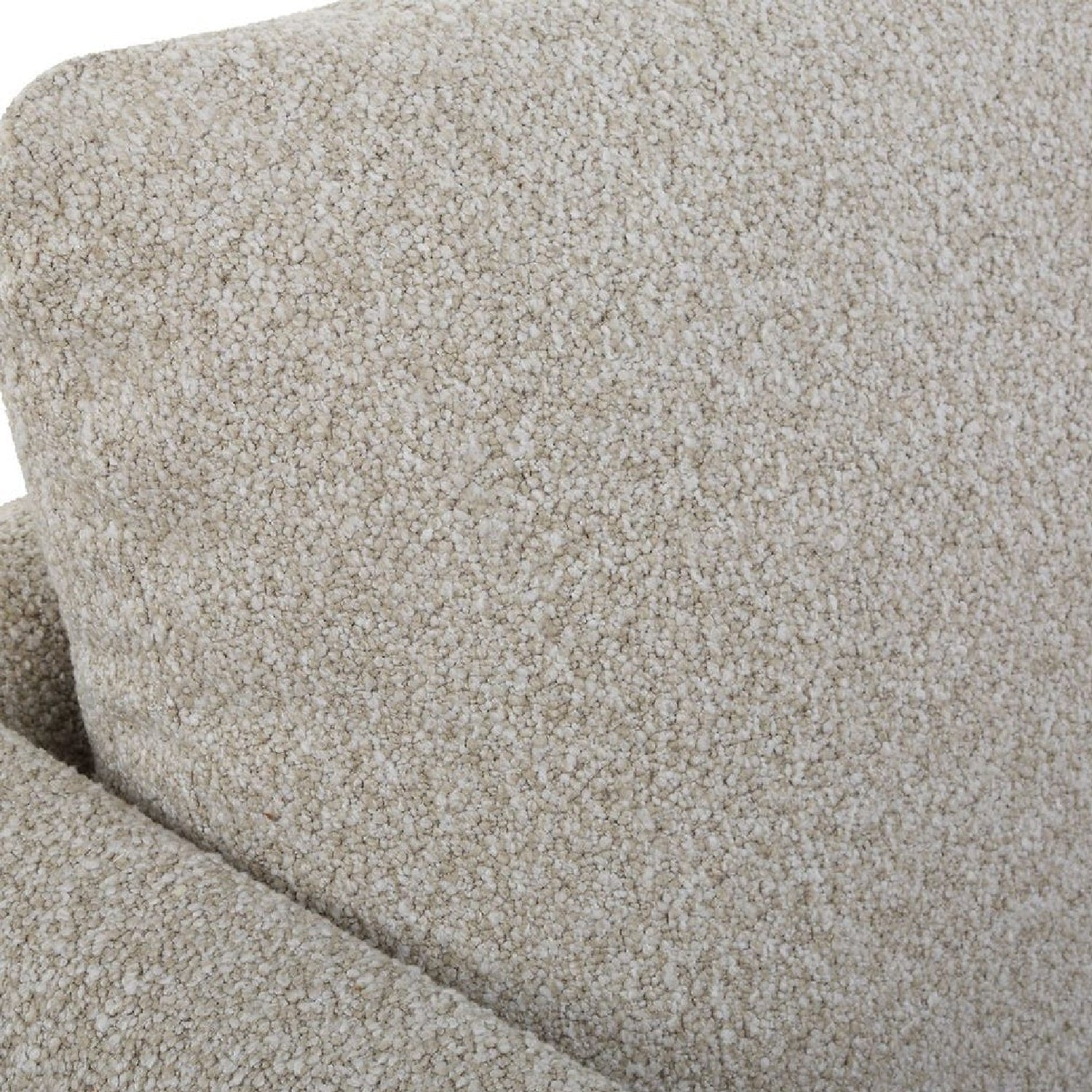 Luxury Freefall Beige Boucle Sofa Modern Italian Style for Villa
