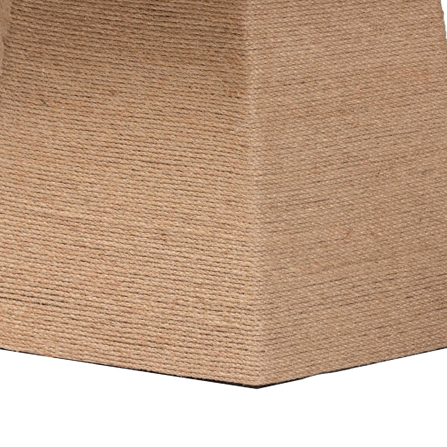 Luxury Freeform Brown Jute Coffee Table Modern Italian Style for Villa