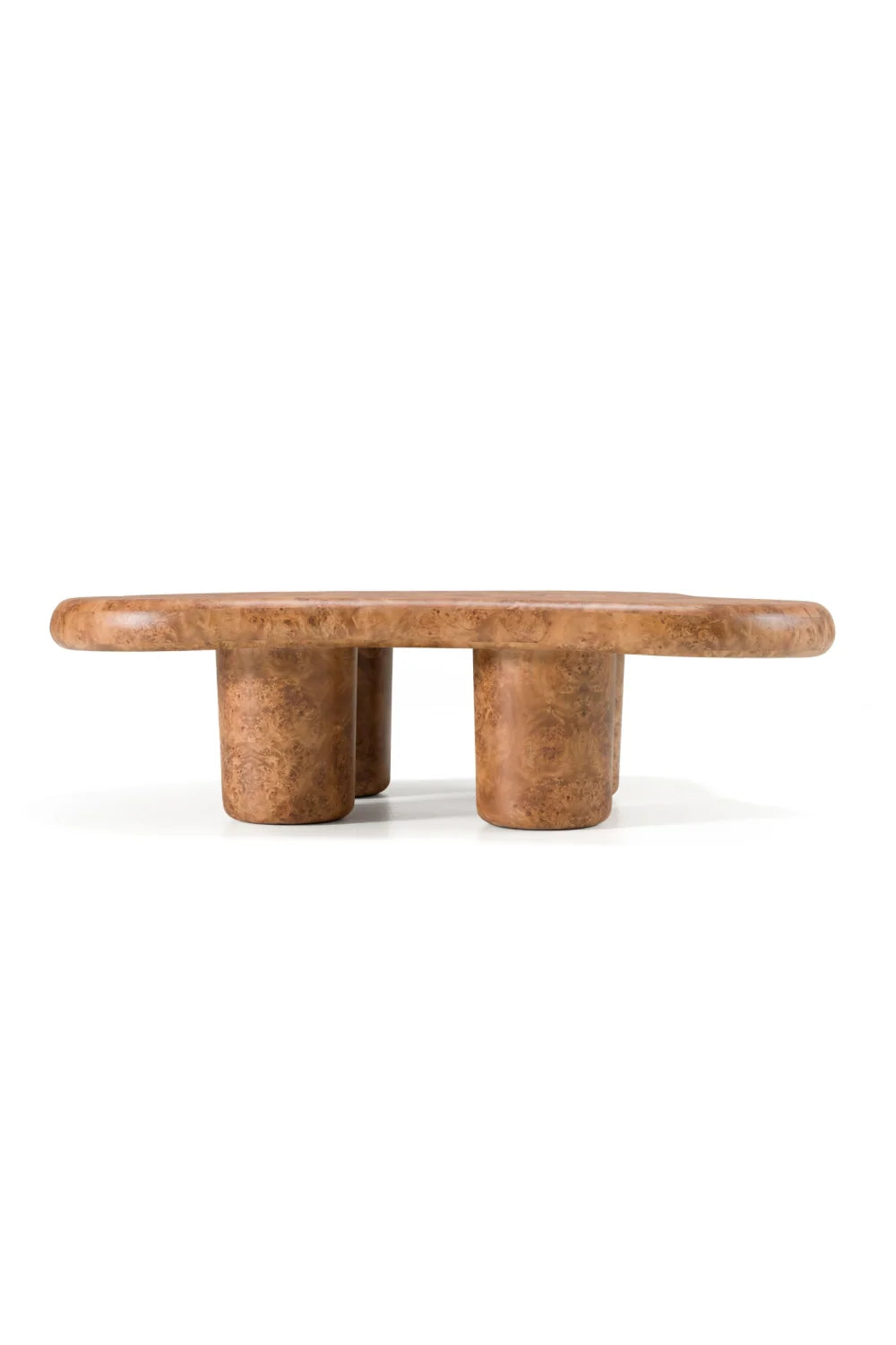 Luxury Freeform Burl Coffee Table Modern Italian Style for Villa