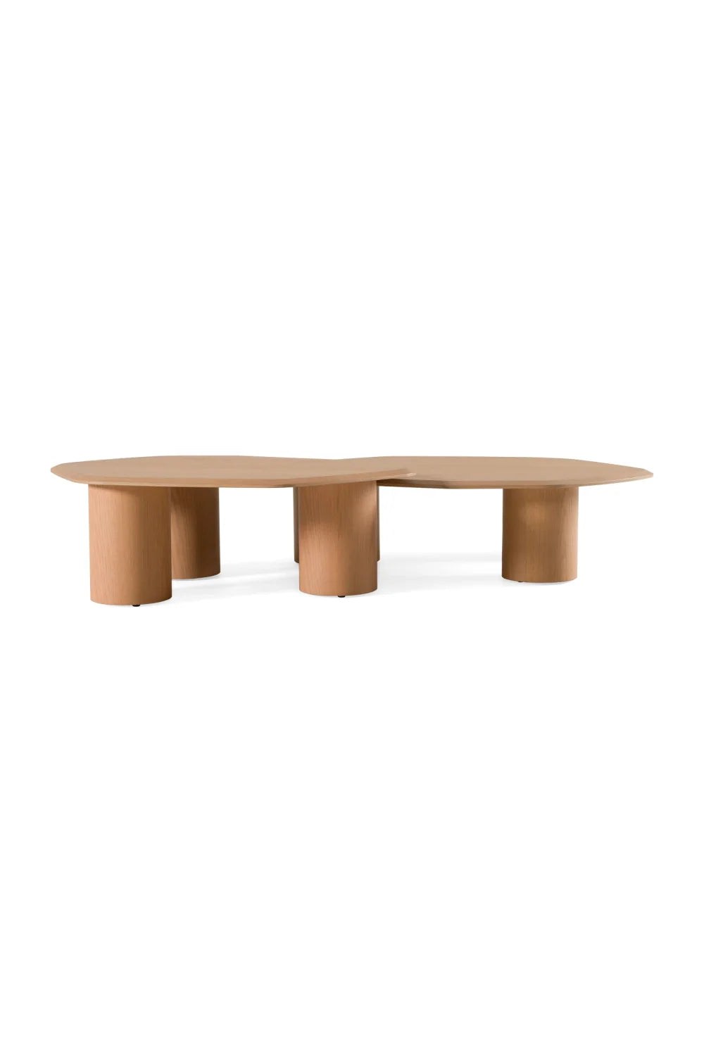 Luxury Freeform Wooden Coffee Table Modern Italian Style for Villa