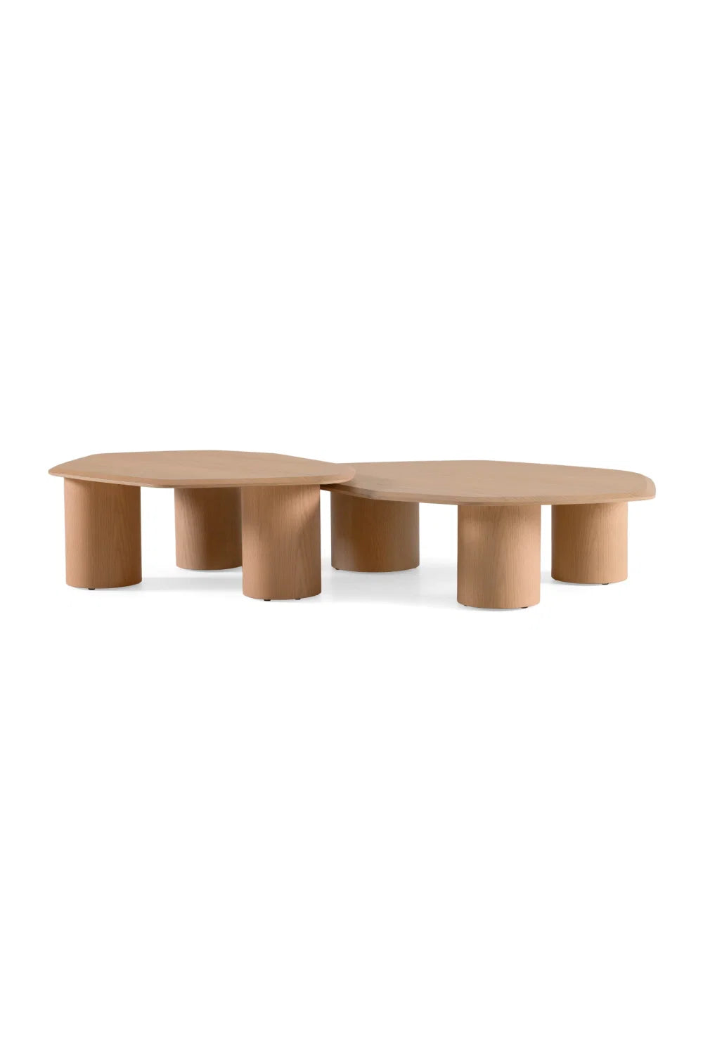 Luxury Freeform Wooden Coffee Table Modern Italian Style for Villa