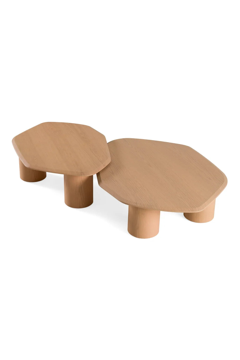 Luxury Freeform Wooden Coffee Table Modern Italian Style for Villa