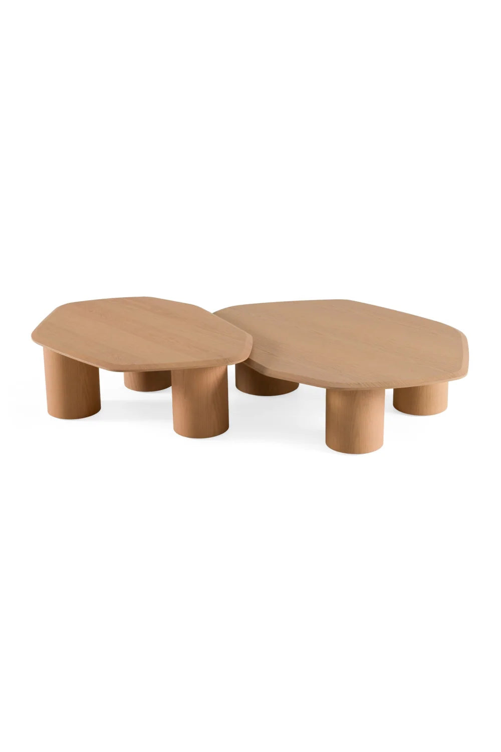 Luxury Freeform Wooden Coffee Table Modern Italian Style for Villa