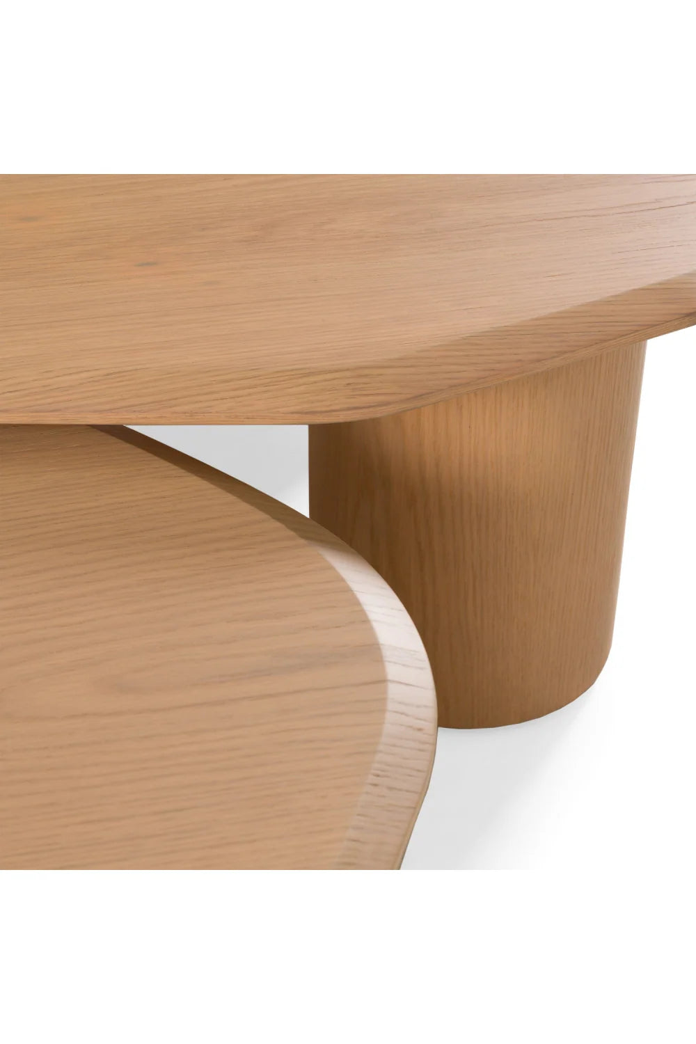 Luxury Freeform Wooden Coffee Table Modern Italian Style for Villa