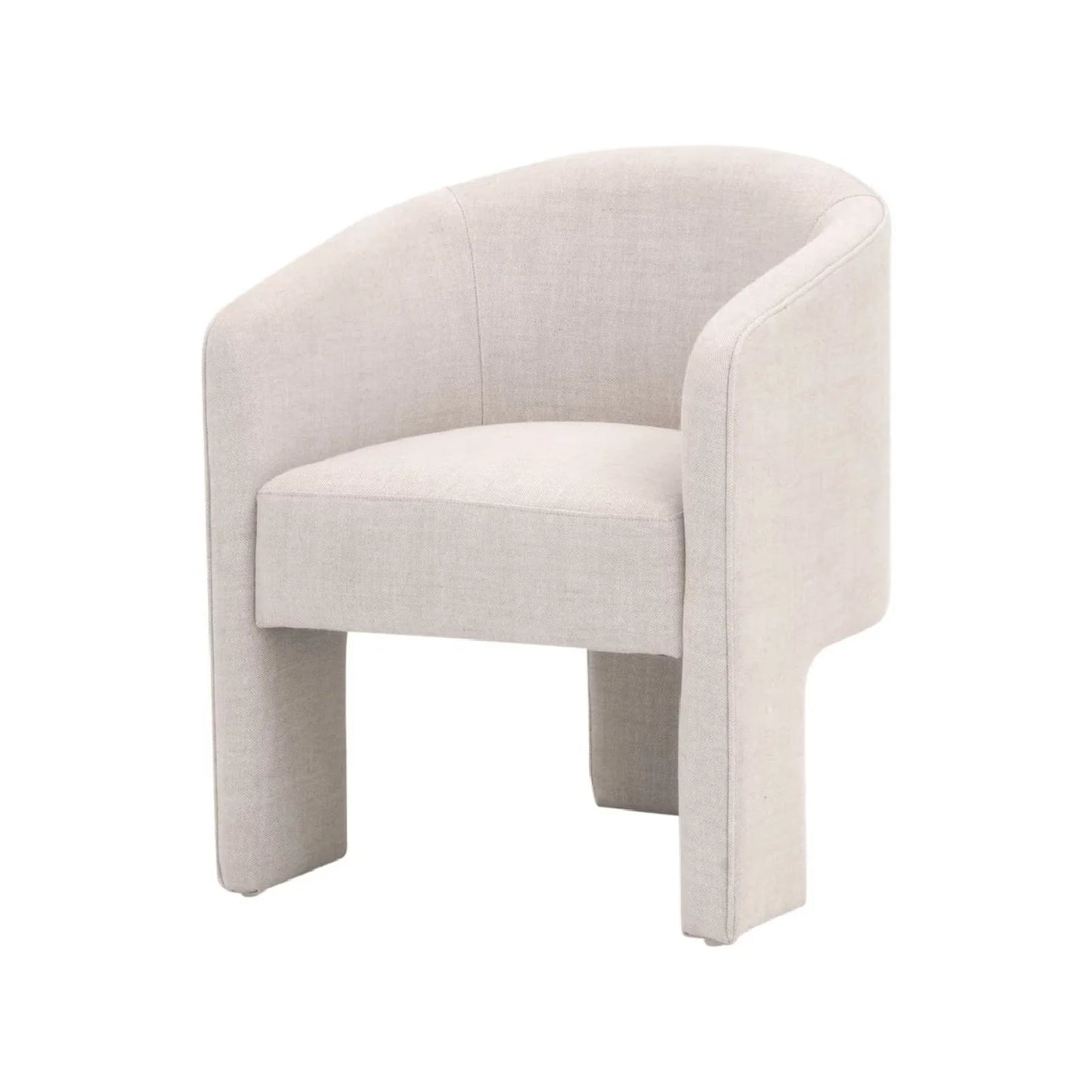 Luxury French Linen Accent Chair Modern Italian Style for Villa