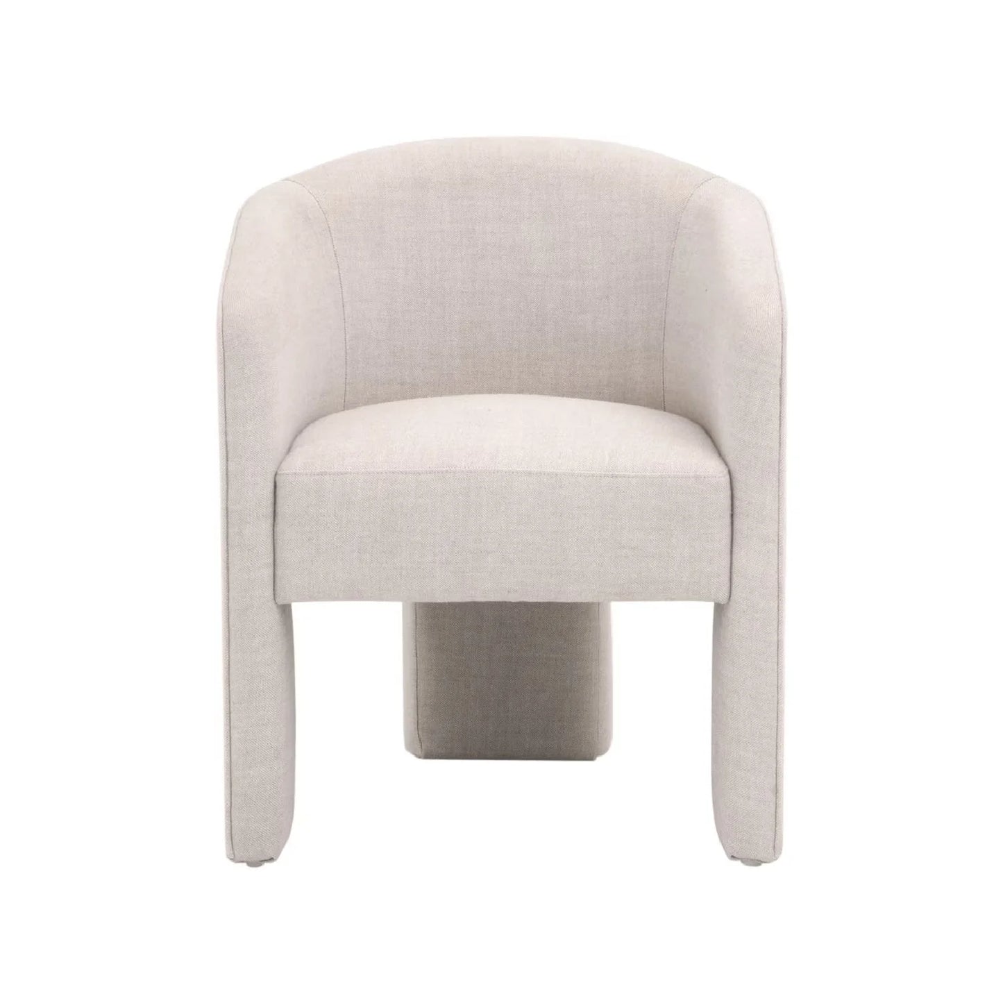 Luxury French Linen Accent Chair Modern Italian Style for Villa