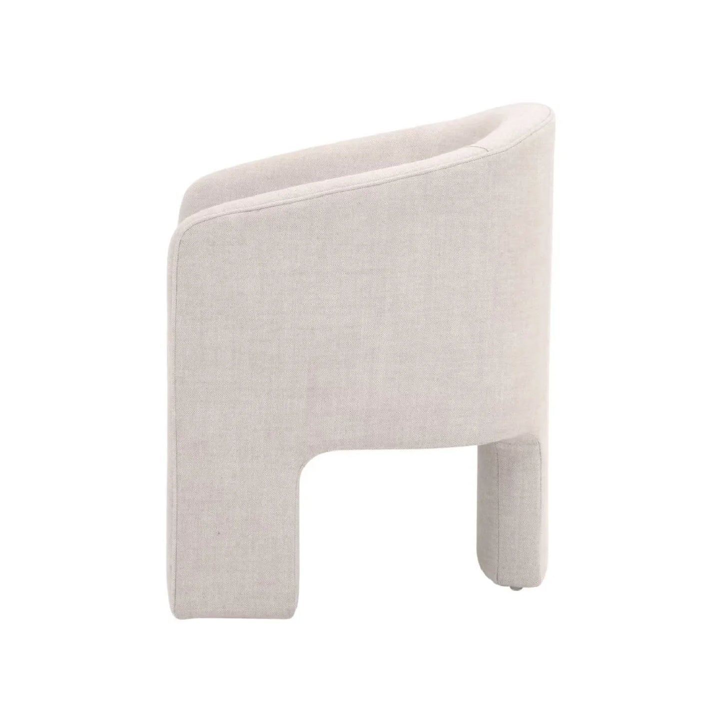 Luxury French Linen Accent Chair Modern Italian Style for Villa
