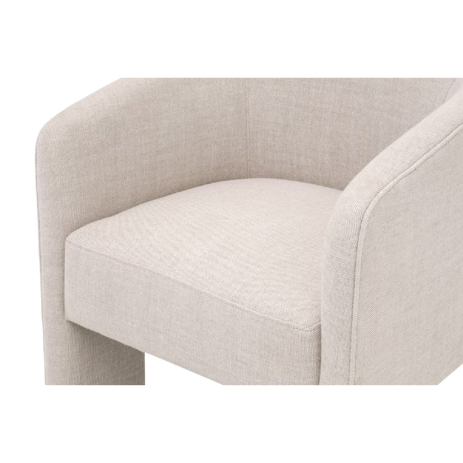 Luxury French Linen Accent Chair Modern Italian Style for Villa