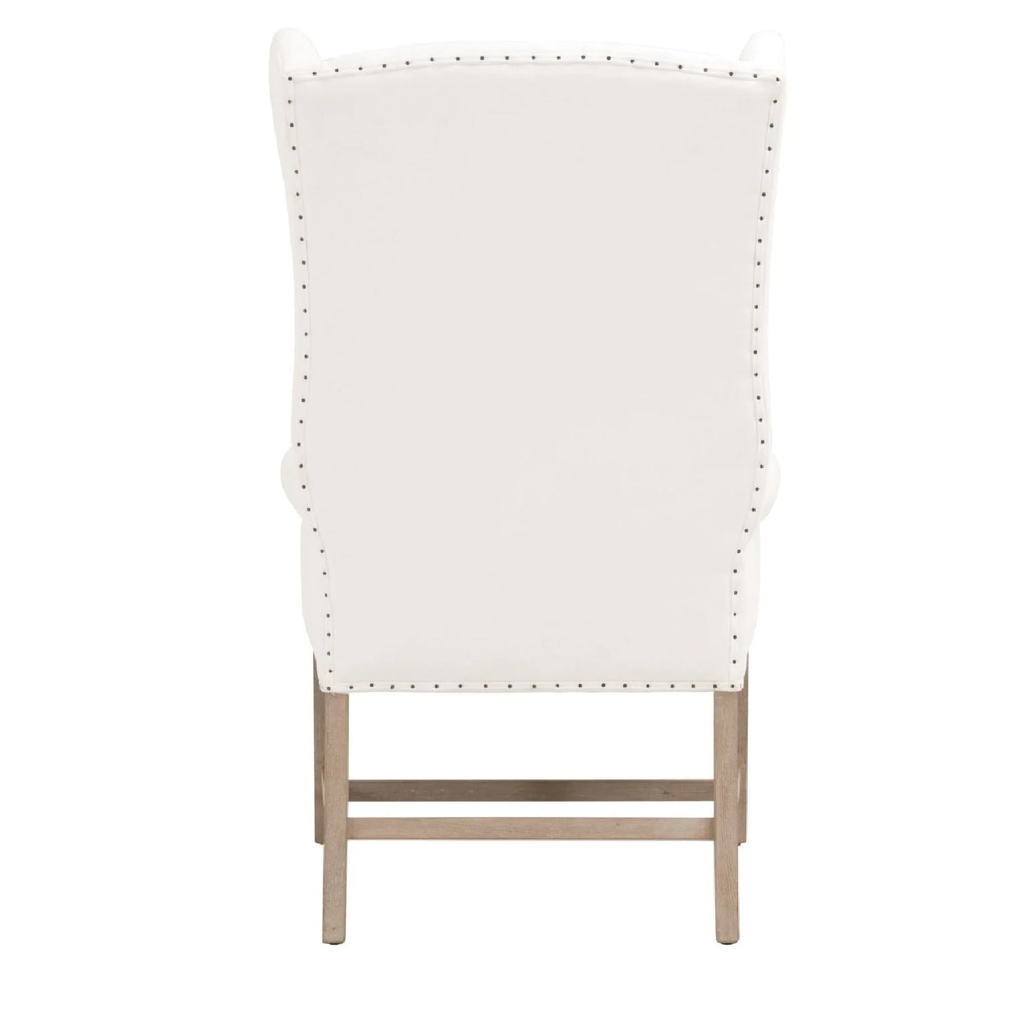 Luxury French Linen Wingback Armchair Modern Italian Style for Villa