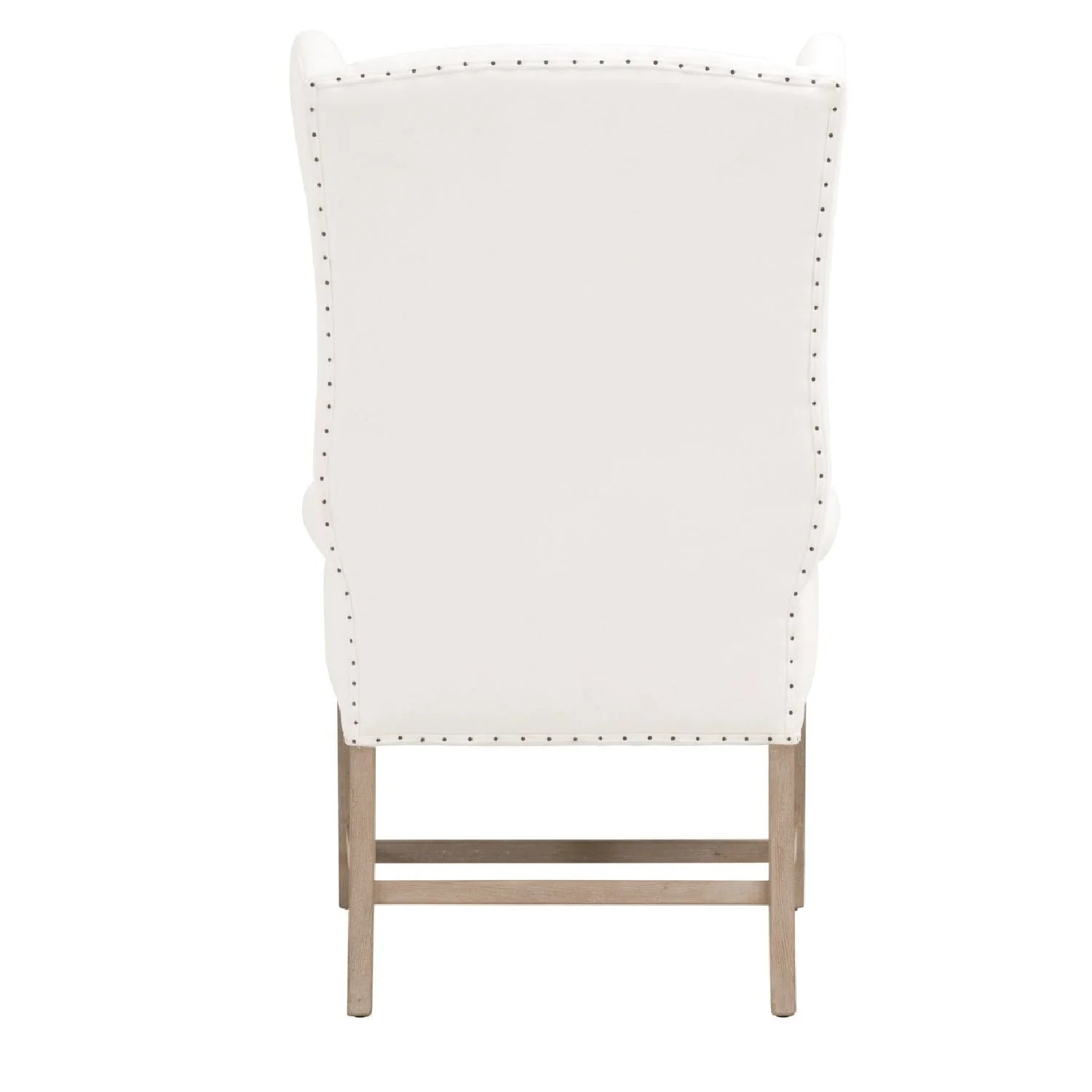 Luxury French Linen Wingback Armchair Modern Italian Style for Villa
