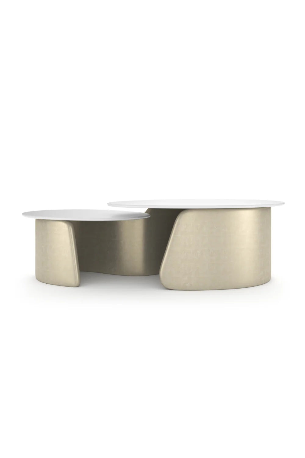 Luxury Frosted Glass Cocktail Table Modern Italian Style for Villa