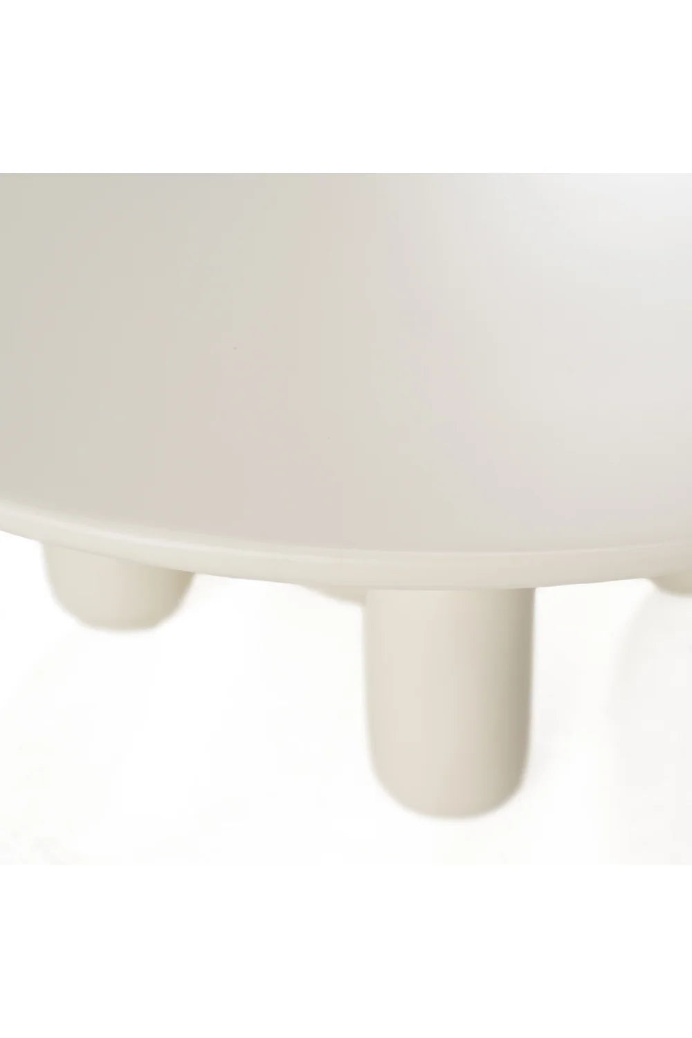 Luxury Gabby White Gloss Round Coffee Table Modern Italian Style for Villa
