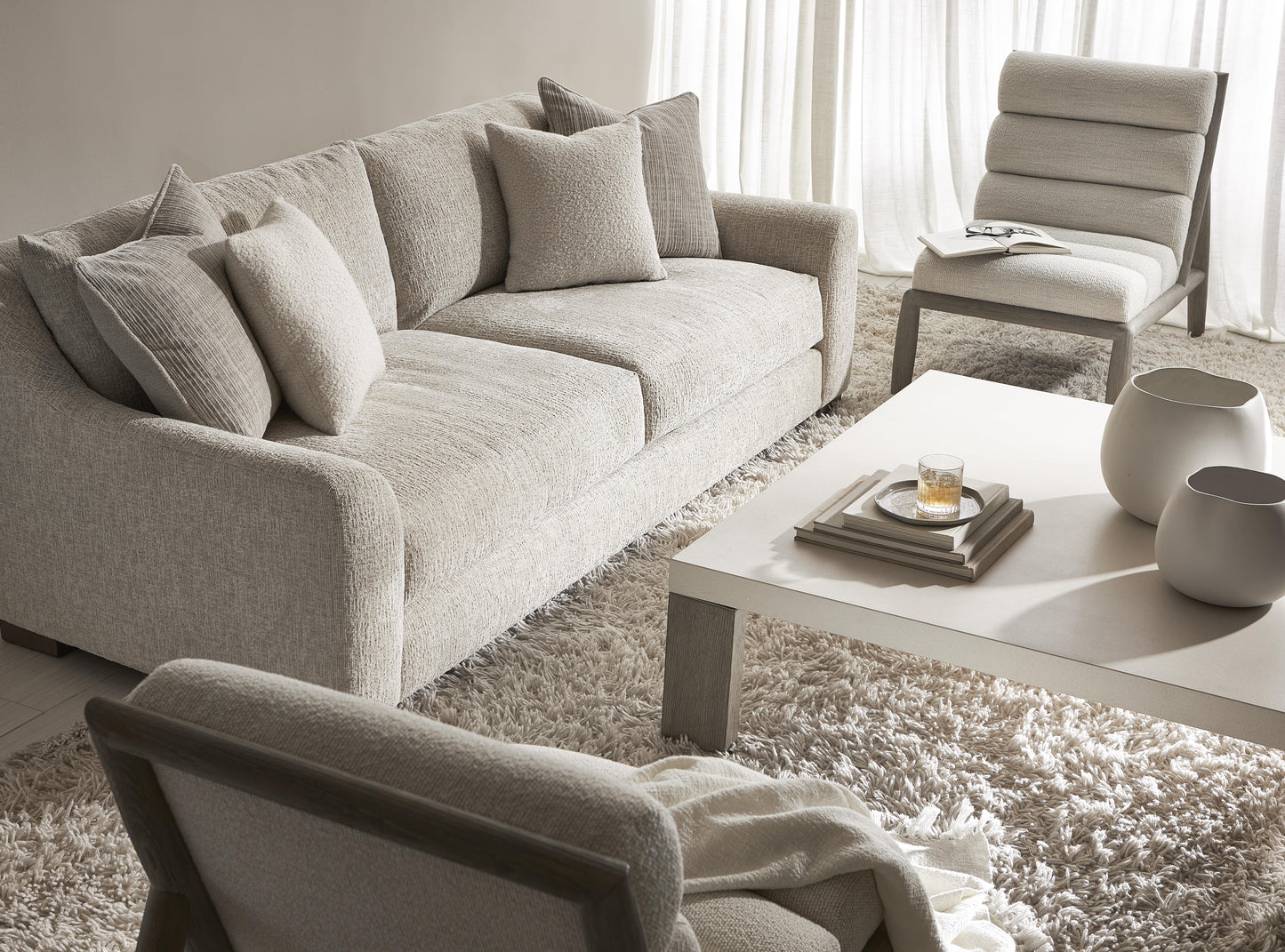 Luxury Gabi Fabric Sofa Modern Italian Style for Villa