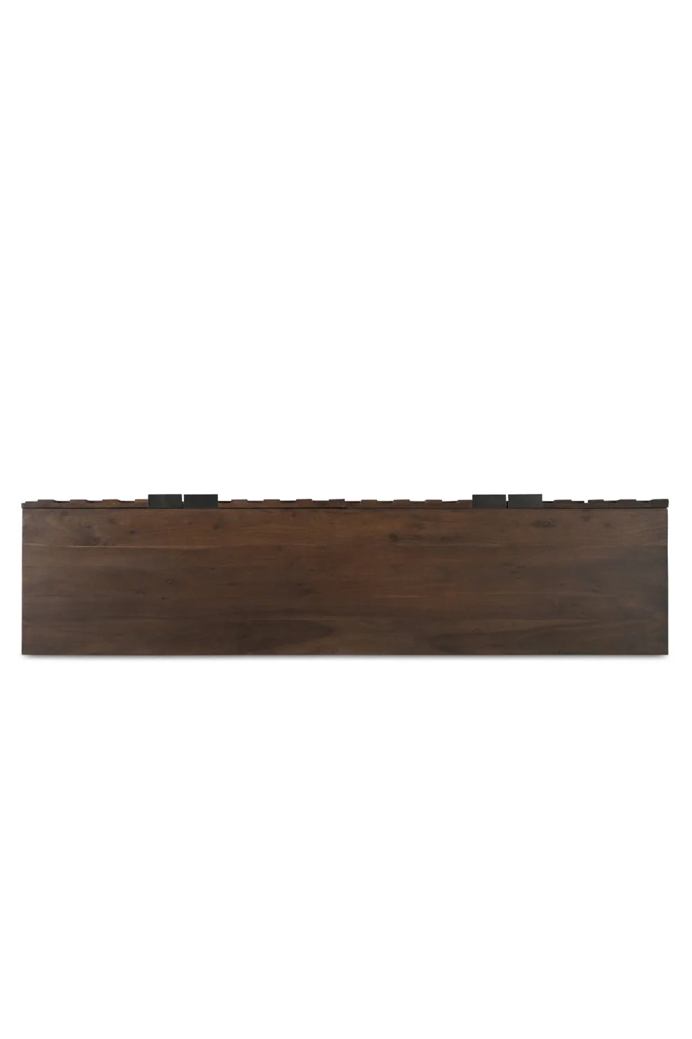 Luxury Geometric Acacia 4-Door Sideboard European Style for Villa