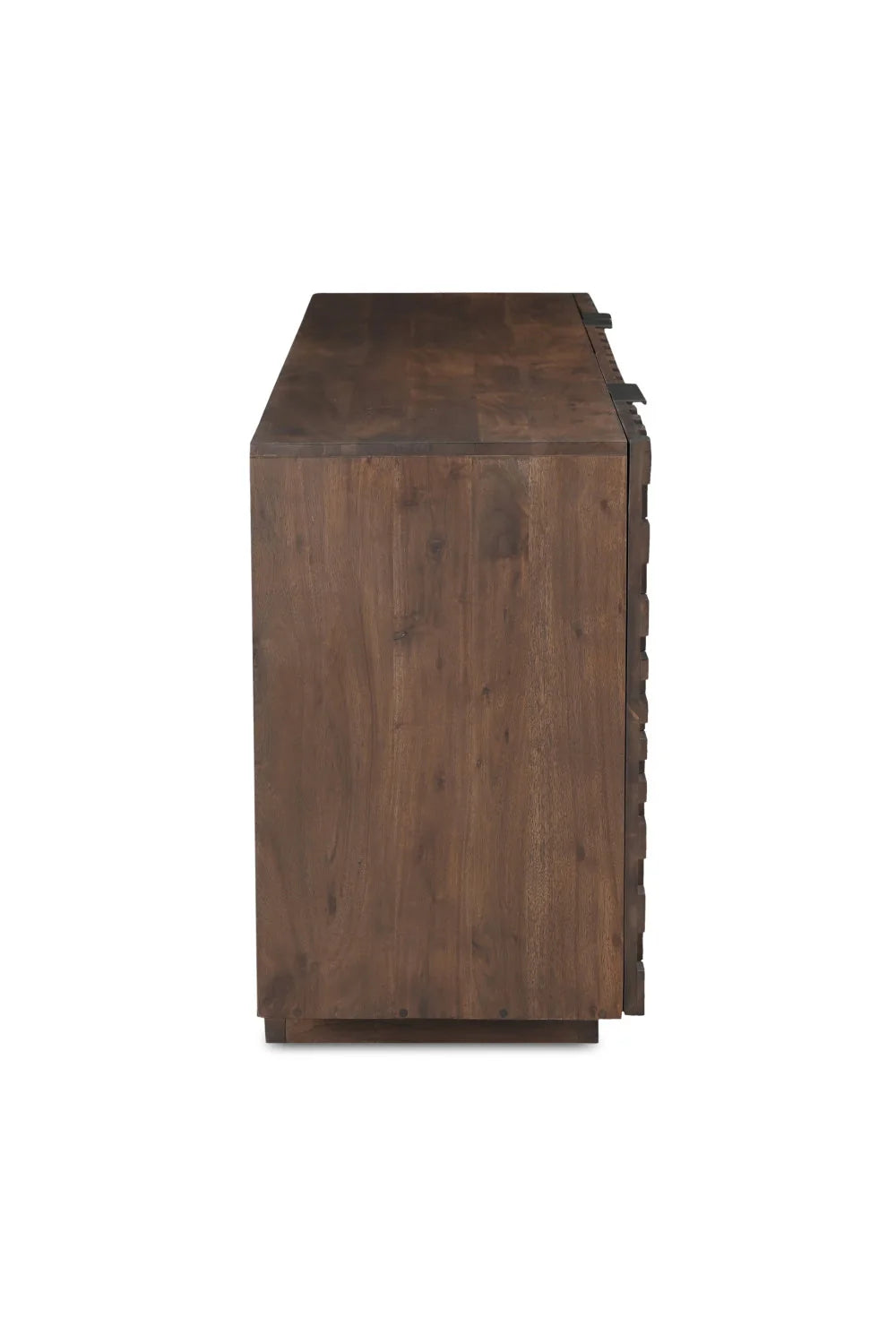 Luxury Geometric Acacia 4-Door Sideboard European Style for Villa