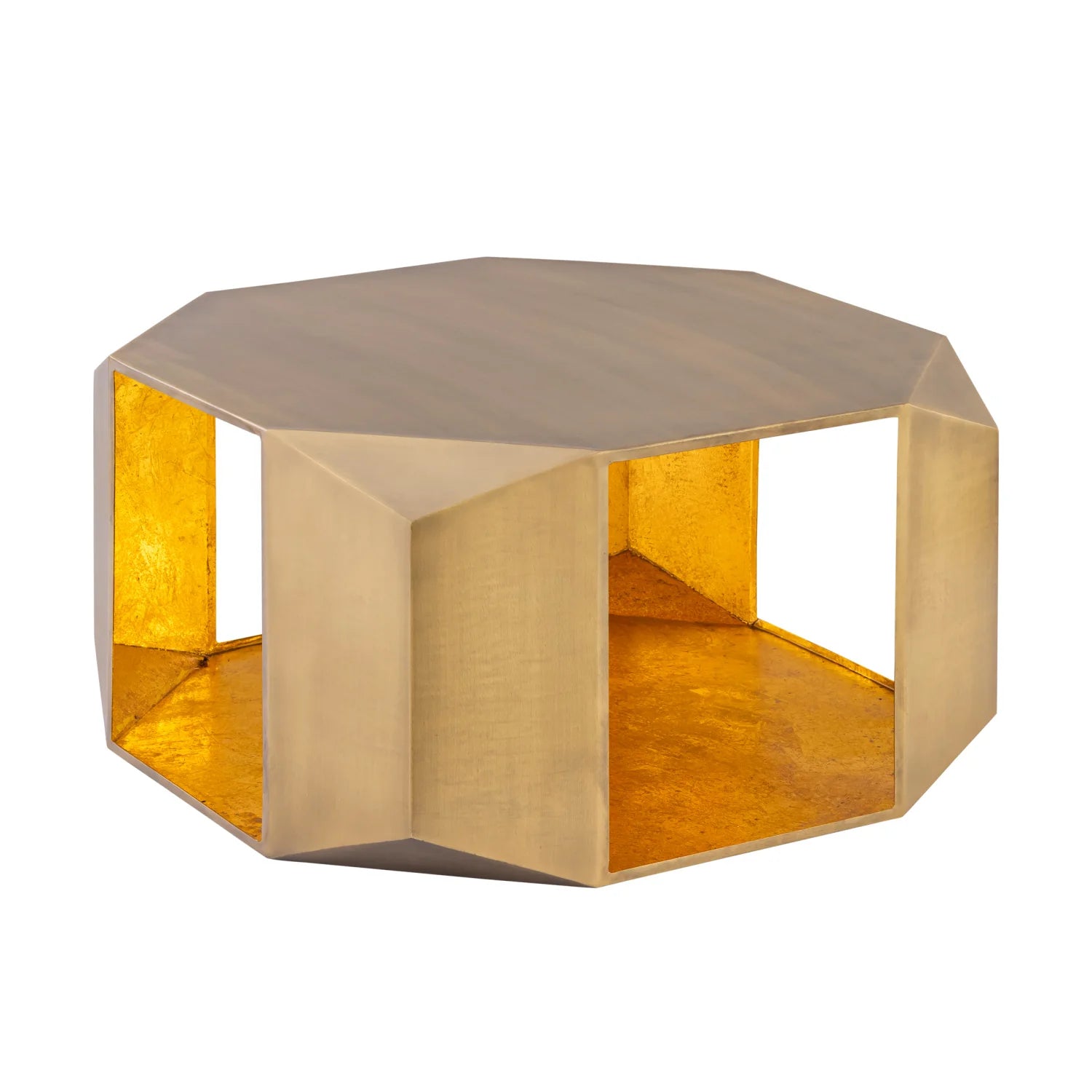 Luxury Geometric Aluminum Coffee Table Modern Italian Style for Villa