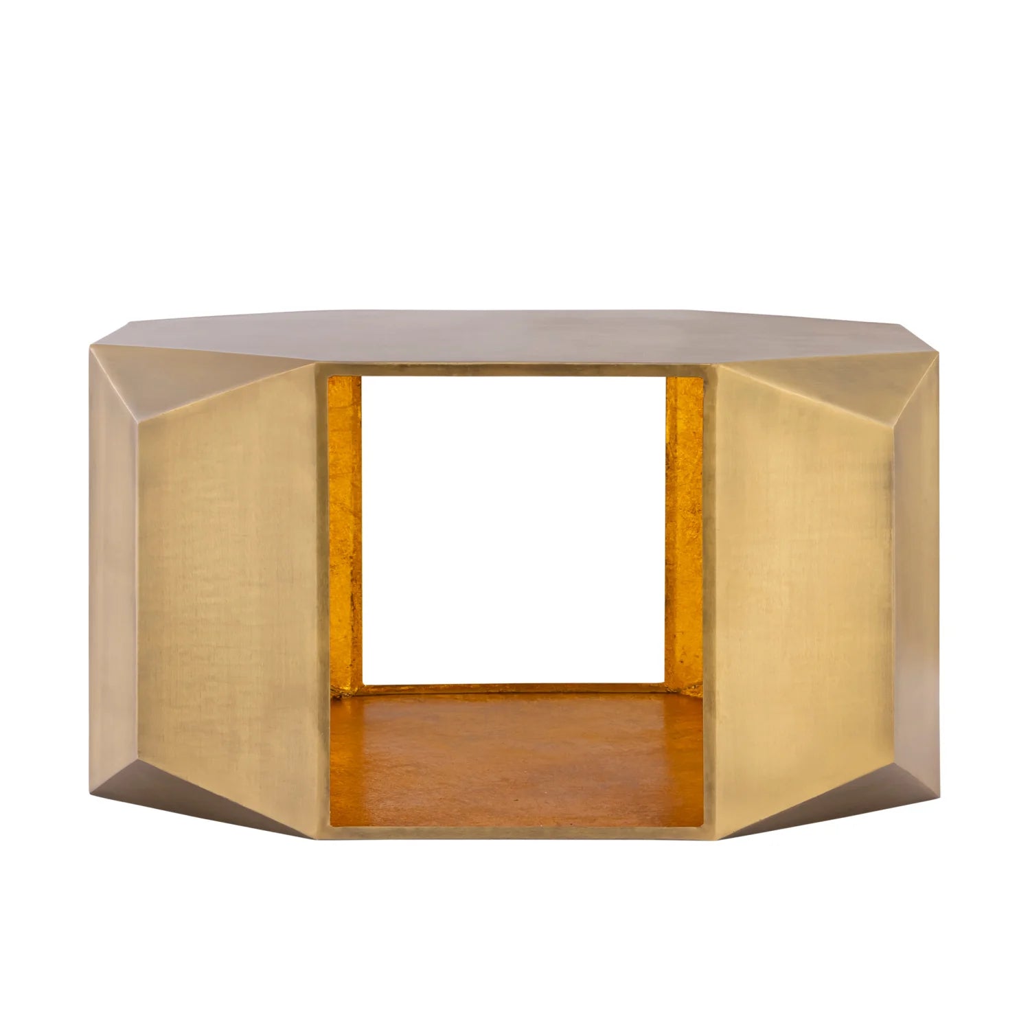 Luxury Geometric Aluminum Coffee Table Modern Italian Style for Villa