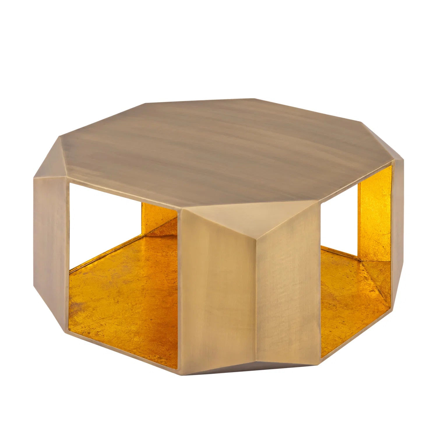 Luxury Geometric Aluminum Coffee Table Modern Italian Style for Villa