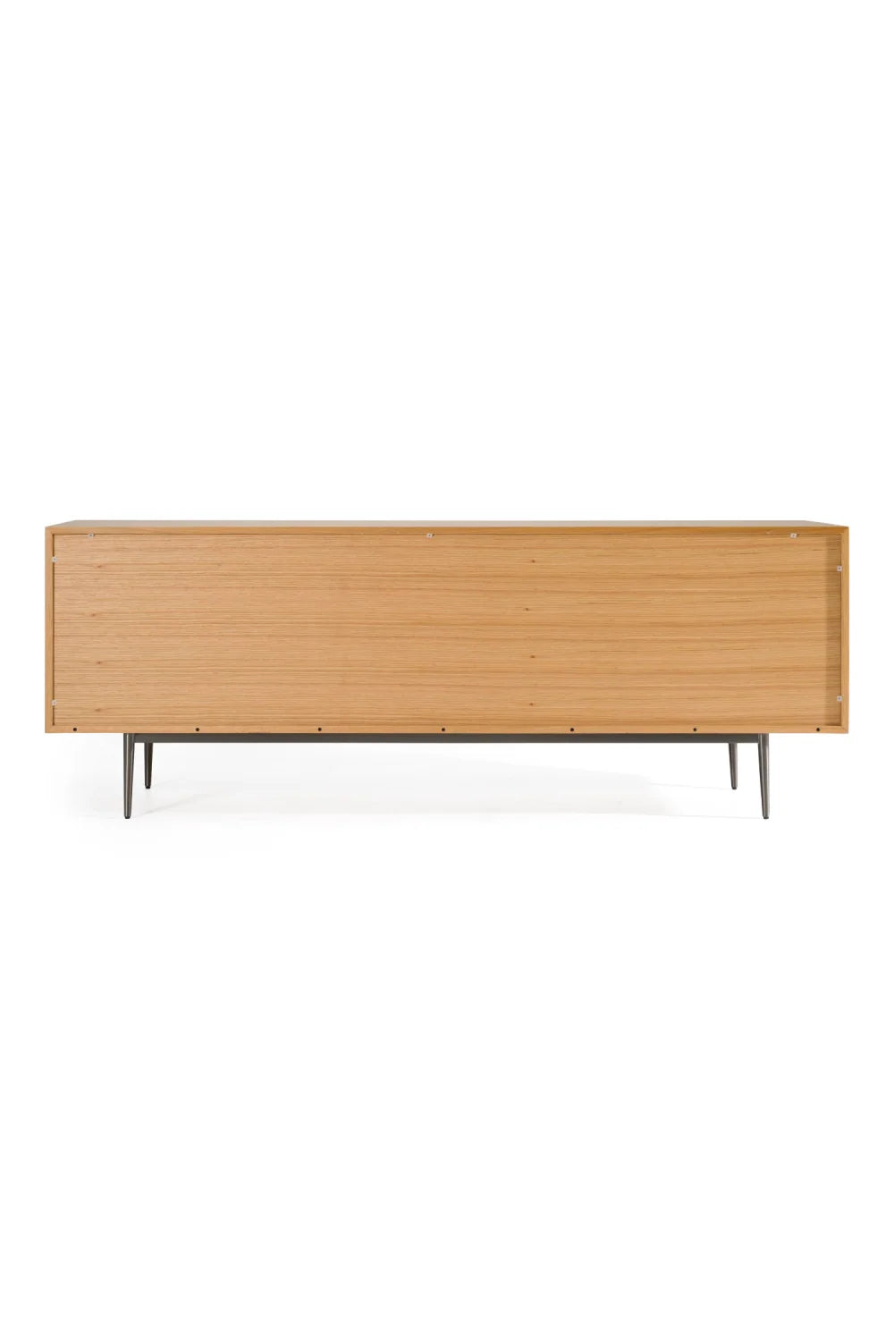 Luxury Geometric Patterned Oak Sideboard European Style for Villa