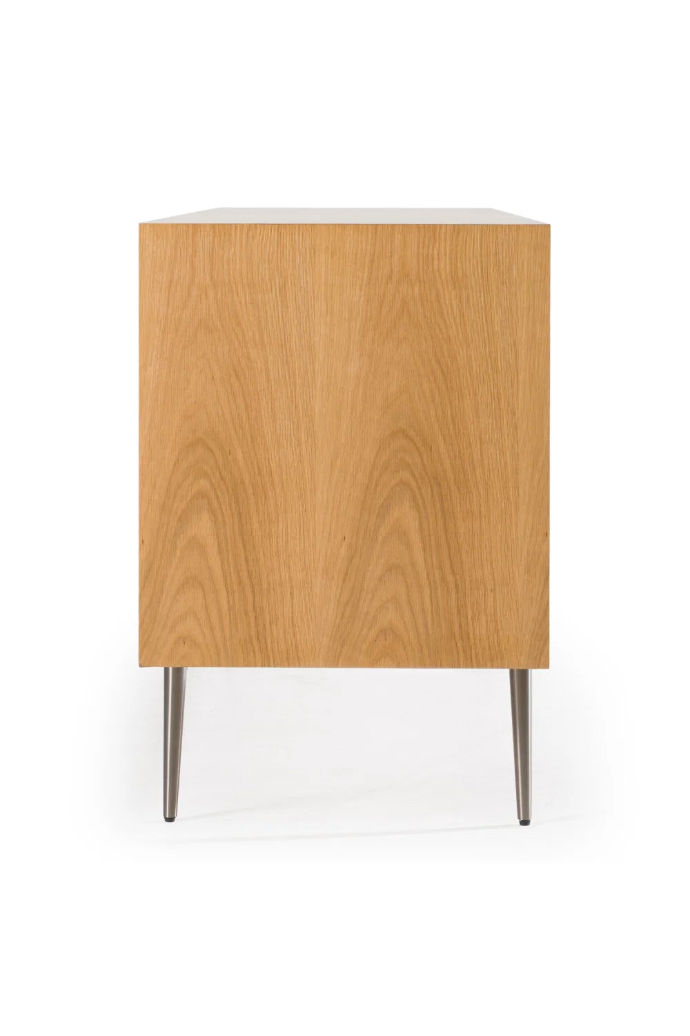 Luxury Geometric Patterned Oak Sideboard European Style for Villa