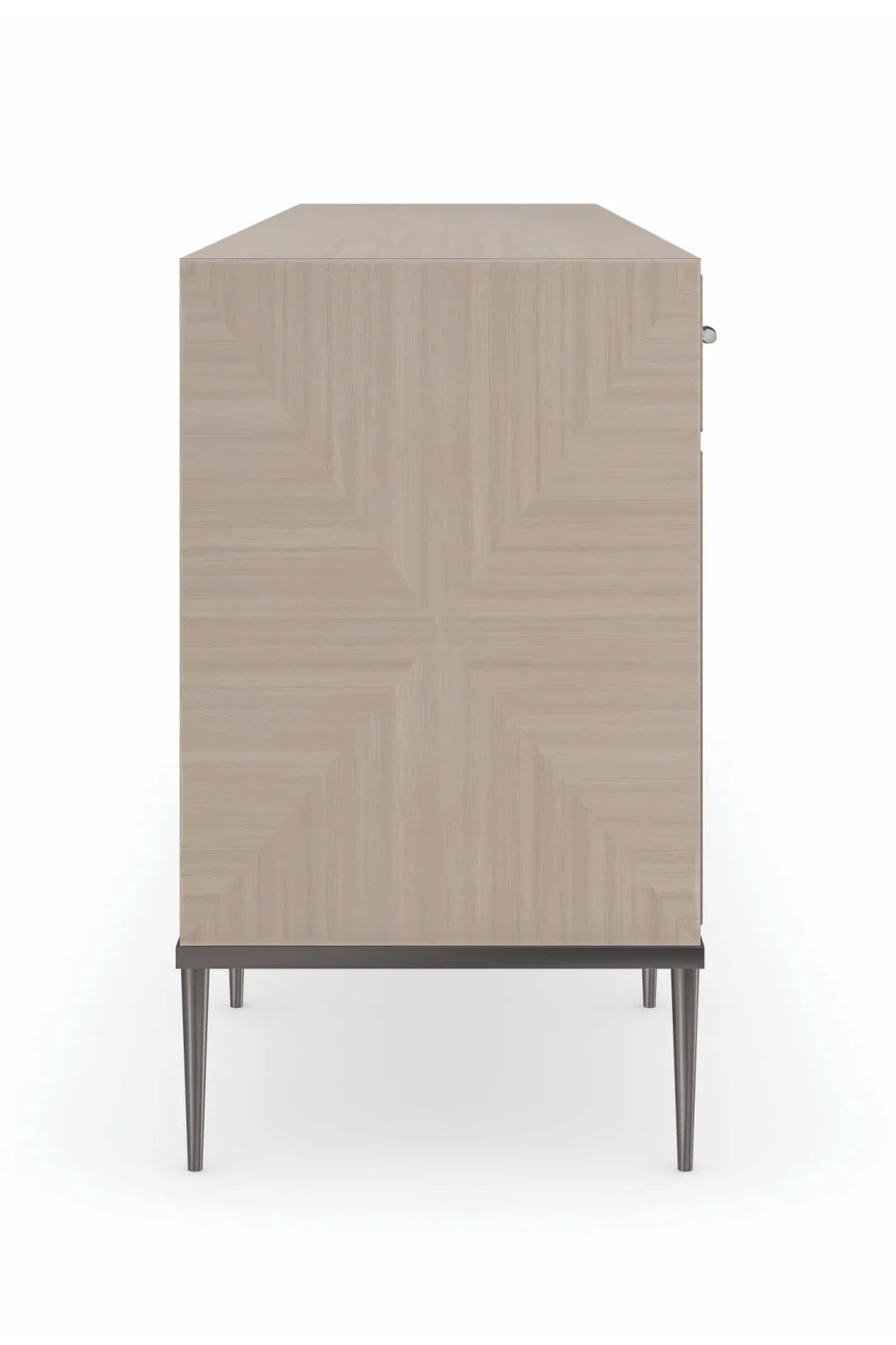 Luxury Geometrical Patterned Wooden Sideboard European Style for Villa