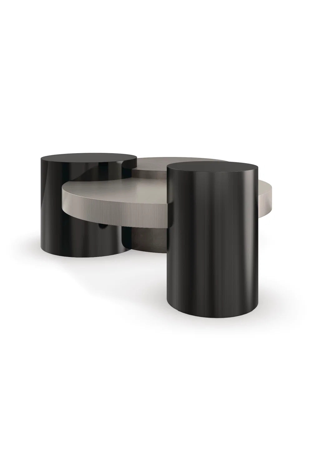 Luxury Geometrical Wood Coffee Table Modern Italian Style for Villa