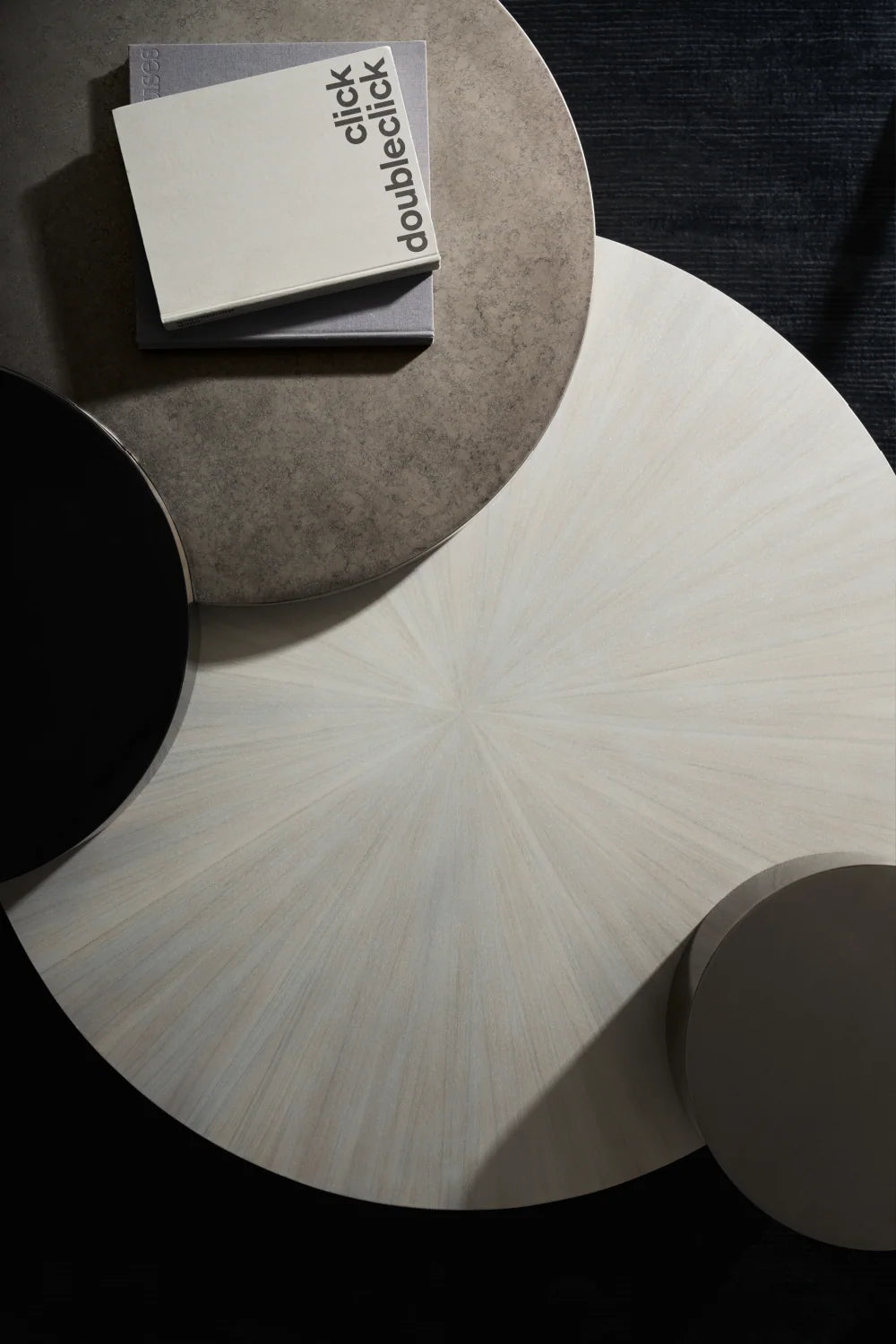 Luxury Geometrical Wood Coffee Table Modern Italian Style for Villa