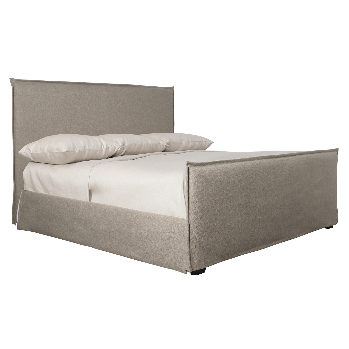Luxury Gerston Fabric Panel Bed Modern Italian Style for Villa