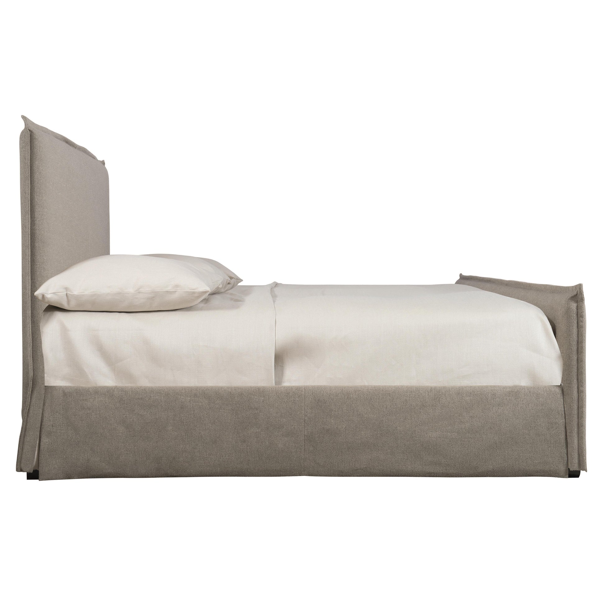 Luxury Gerston Fabric Panel Bed Modern Italian Style for Villa