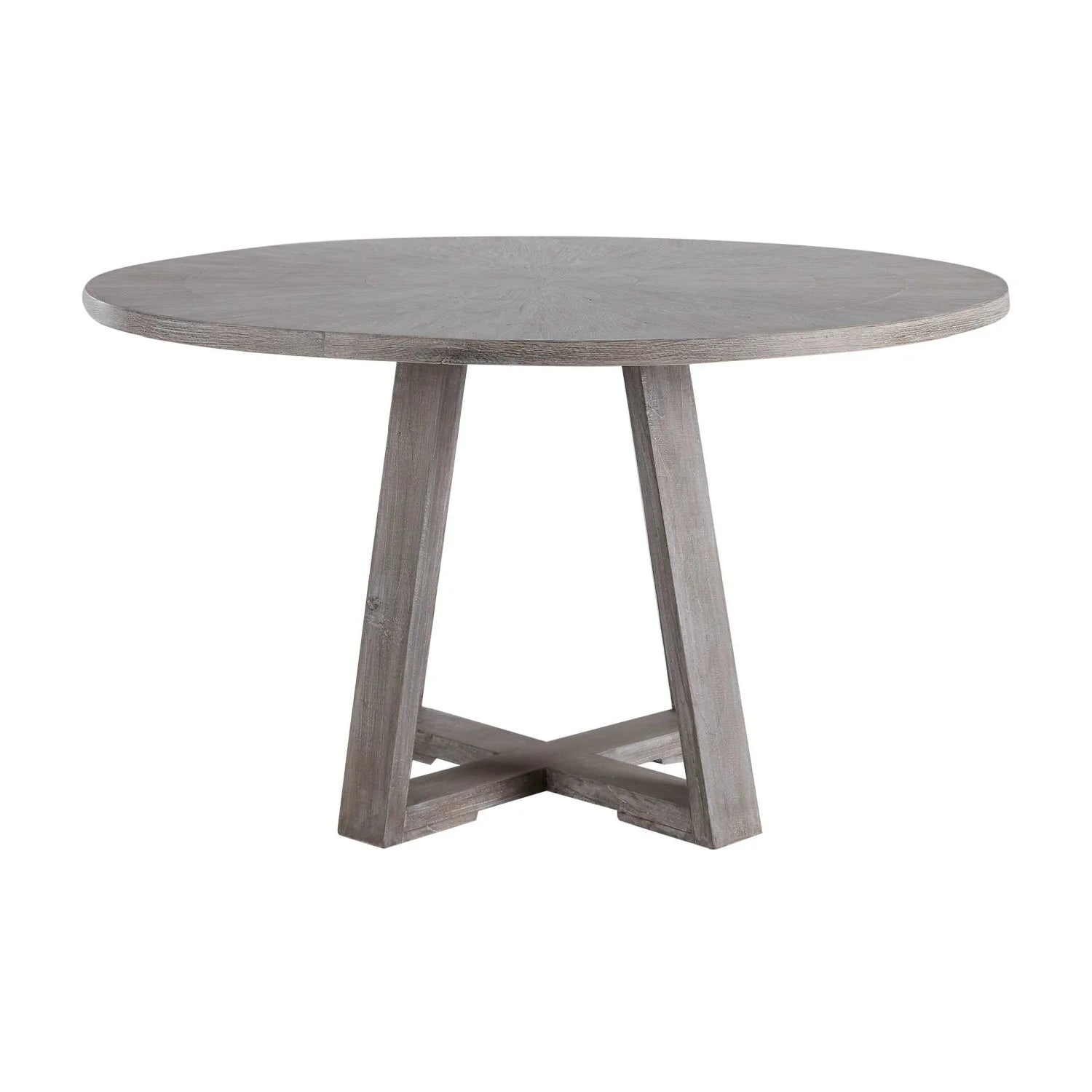Luxury Gidran Gray Oak Round Dining Table Modern Italian Style for Villa
